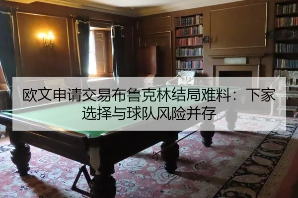 欧文申请交易布鲁克林结局难料：下家选择与球队风险并存